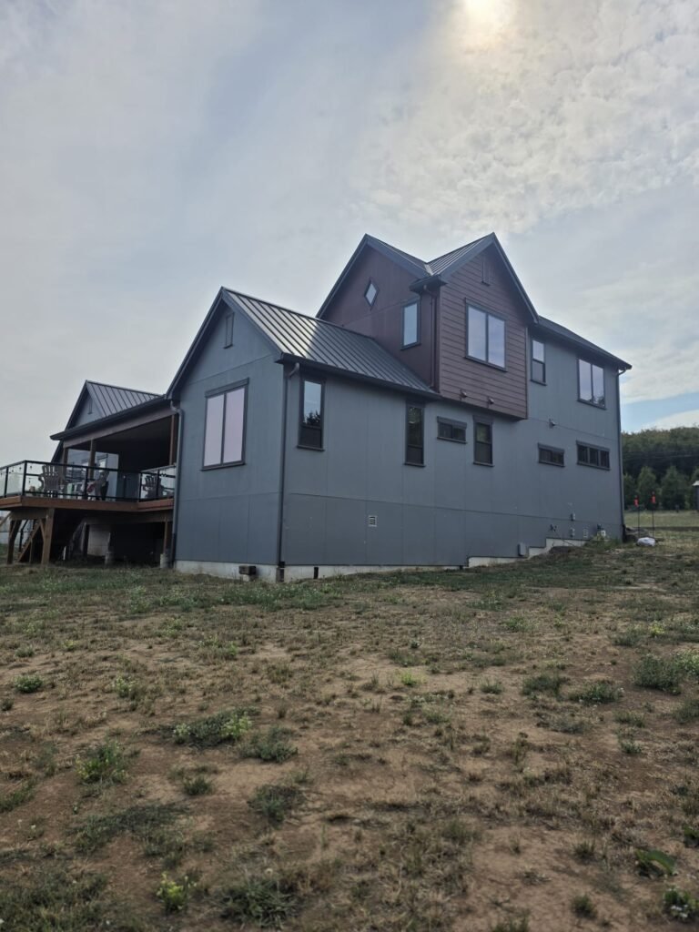Roof replacement project on a two-story home in Salem, Oregon
