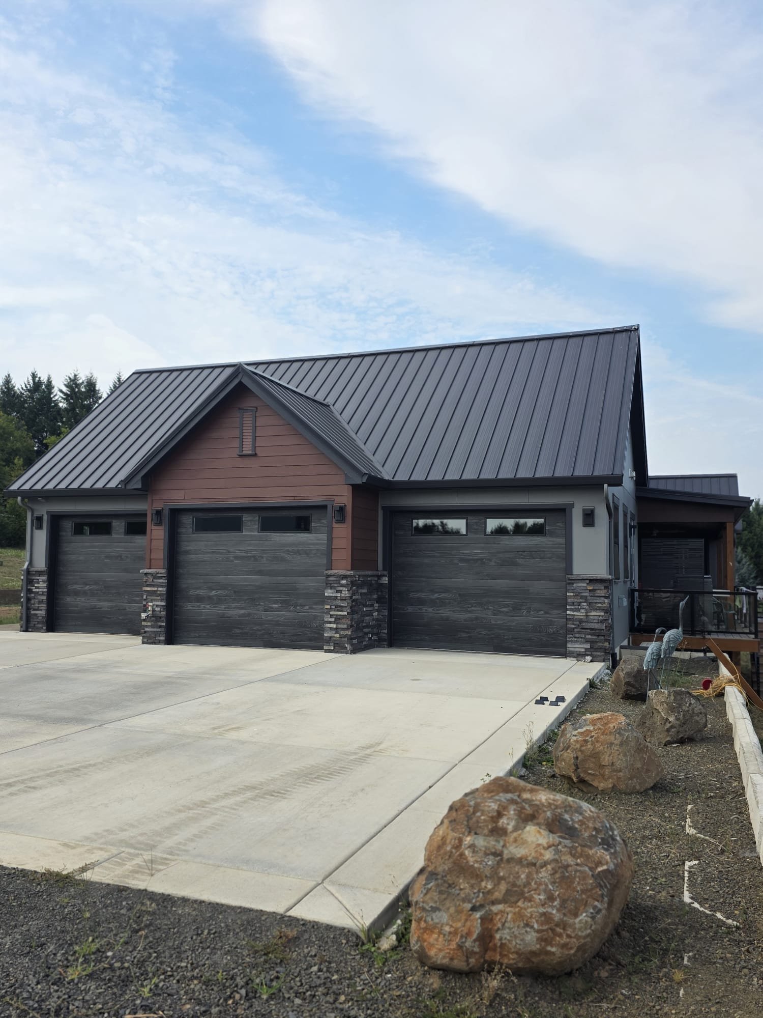 Roof repair on a historic house in downtown Salem, OR