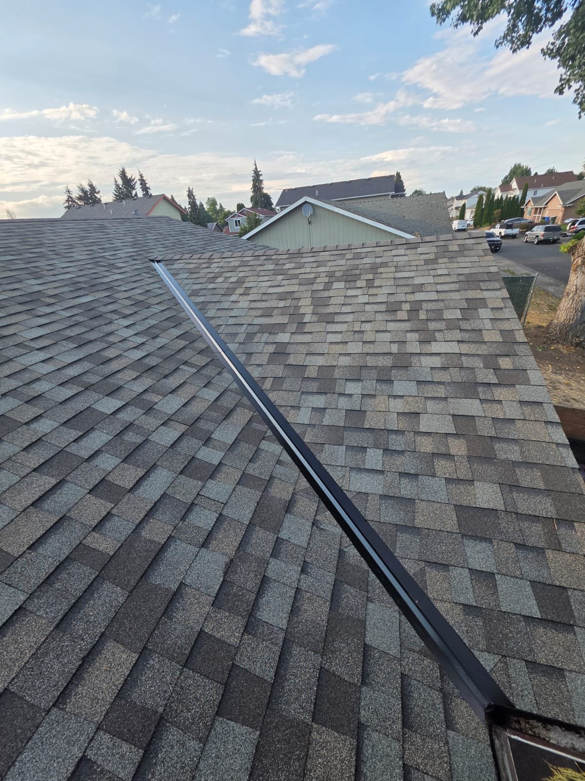 New residential roofing installation in South Salem neighborhood